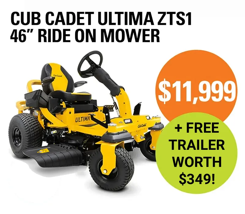 Cadet Ultima Ride on mower specials tile October 2025 Stihl Shop New Plymouth Stratford v3